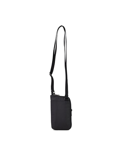 Pacsafe daysafe anti-theft tech black colour crossbody bag back view