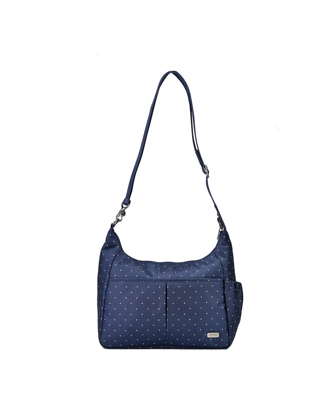 Pacsafe daysafe anti-theft navy colour crossbody bag front view