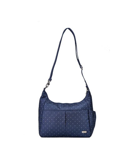 Pacsafe daysafe anti-theft navy colour crossbody bag front view