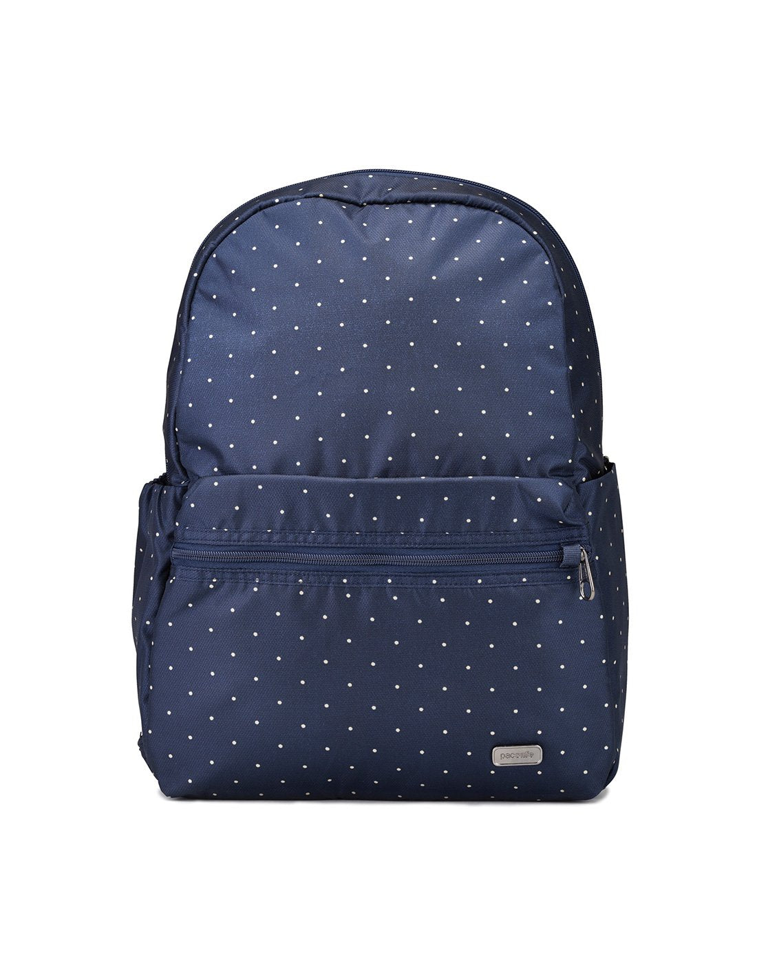 Pacsafe daysafe anti-theft navy colour backpack front view