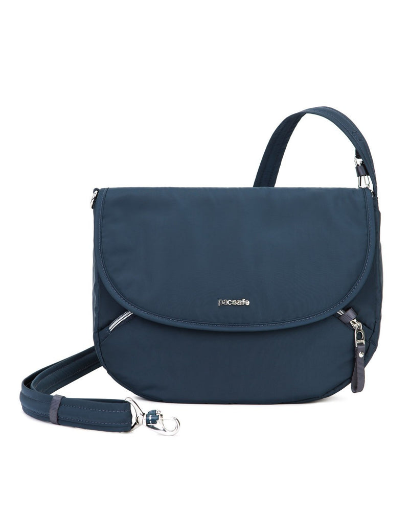Pacsafe stylesafe anti-theft navy colour crossbody bag detachable strap
