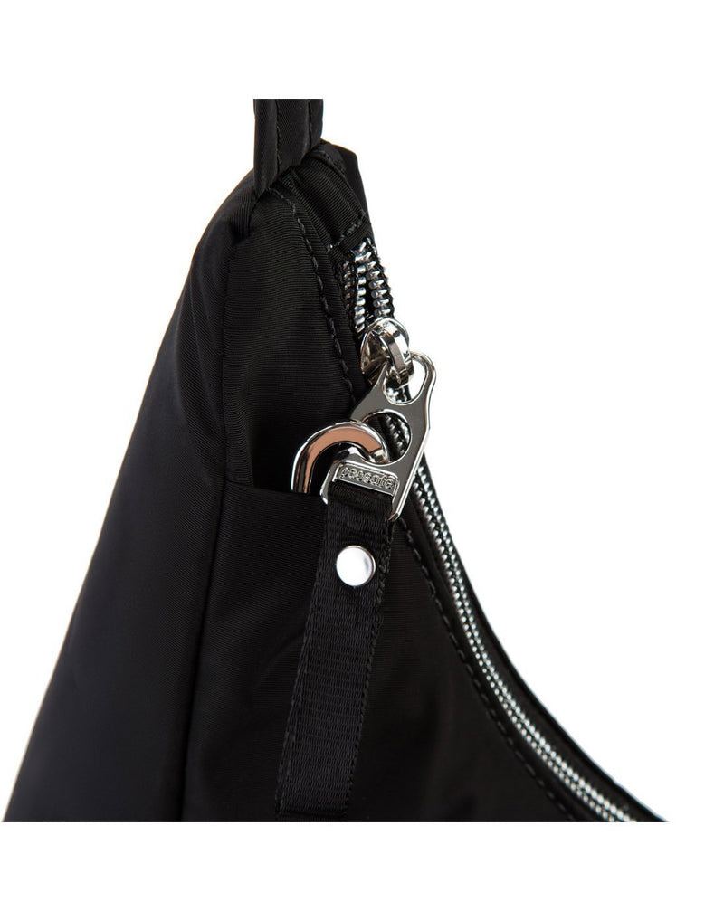 Pacsafe stylesafe anti-theft convertible black colour crossbody bag chain anti-theft lock