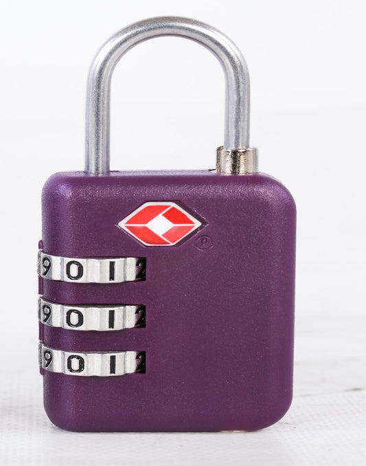 Product Image – Austin house travel sentry purple colour padlock