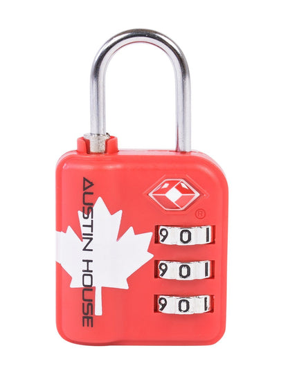 Austin House Canada Maple Leaf TSA lock