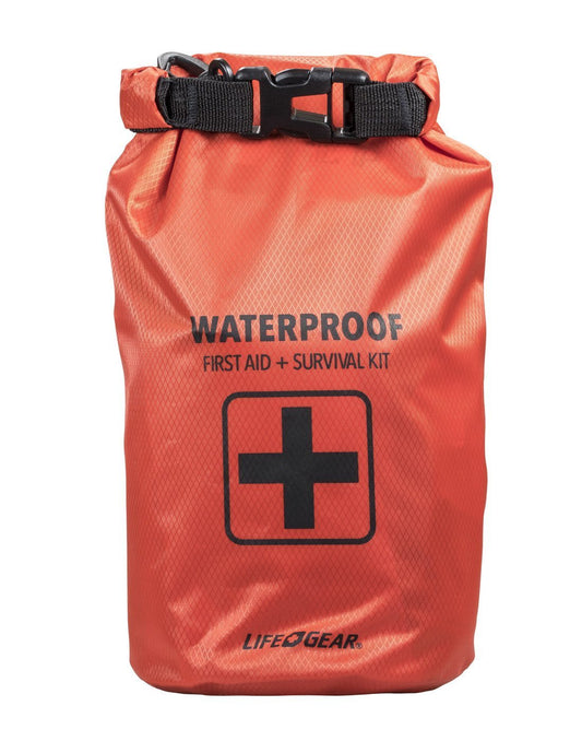 Product Image – Life Gear Waterproof 130pc First Aid & Survival Pack