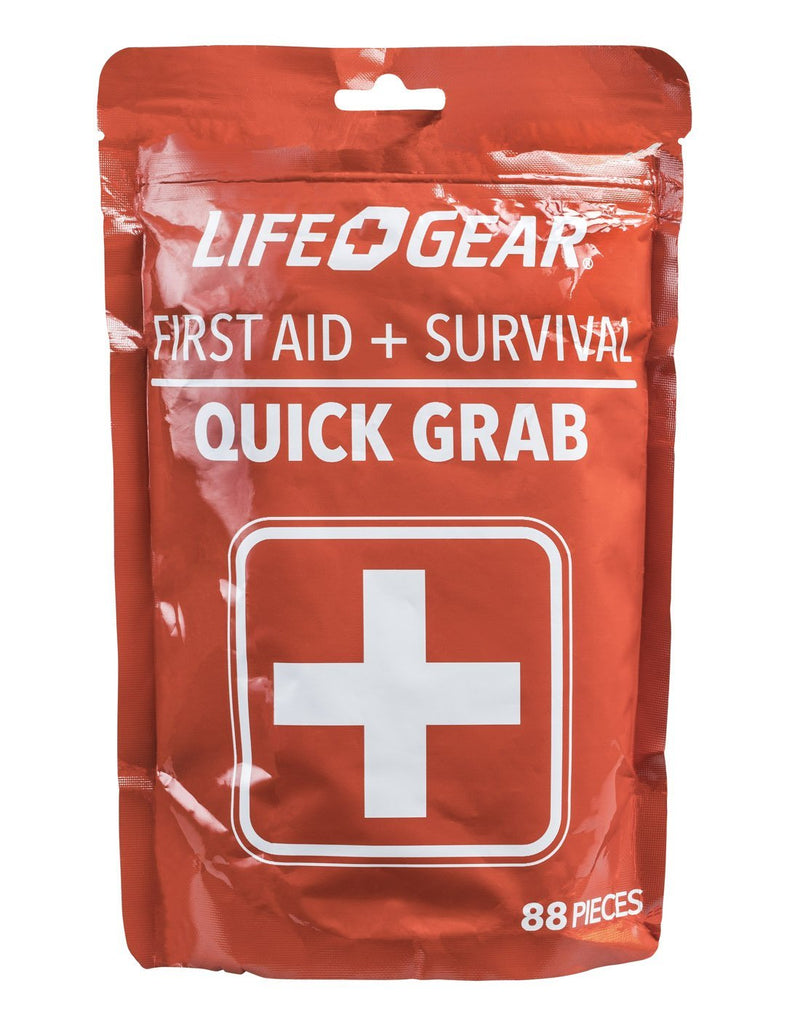 Life Gear Quick Grab First Aid + Survival Pack