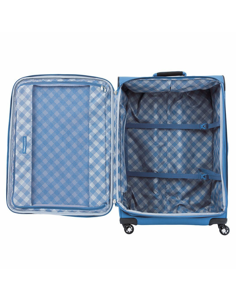 Travelpro maxlite 5 29" exp spinner azure blue colour luggage bag interior
