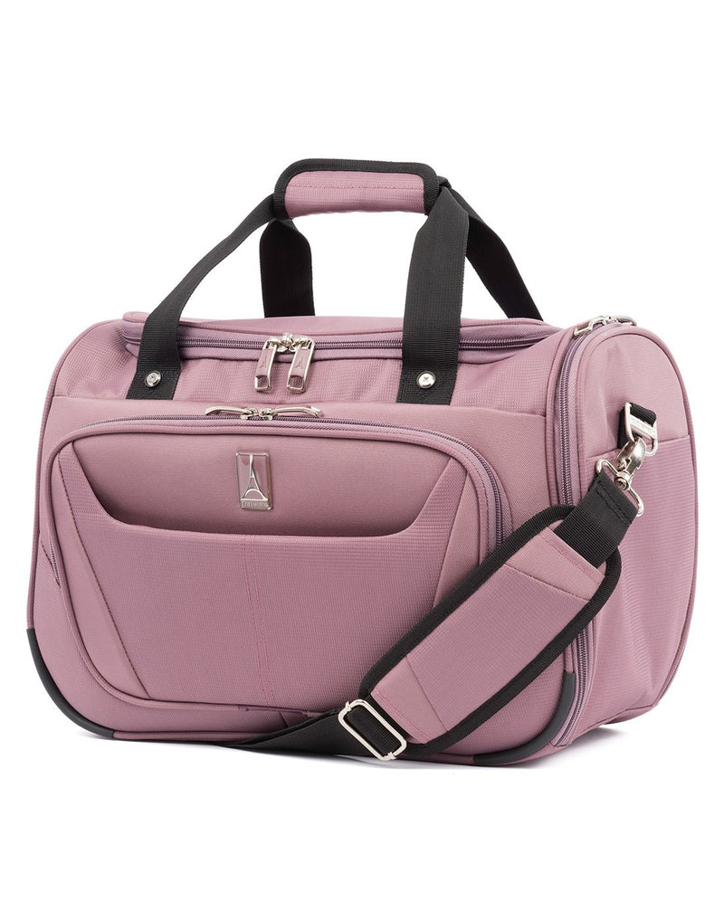 Travelpro maxlite 5 11" dusty rose colour soft tote front view