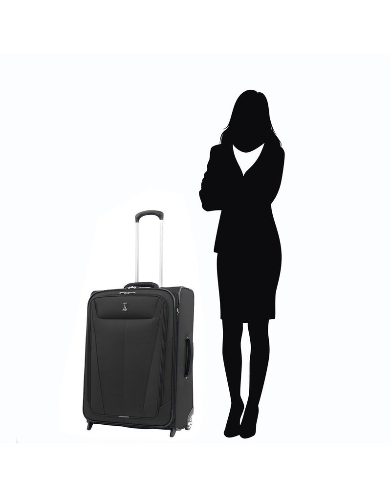 Using travelpro maxlite 5 26" rollaboard black colour luggage bag