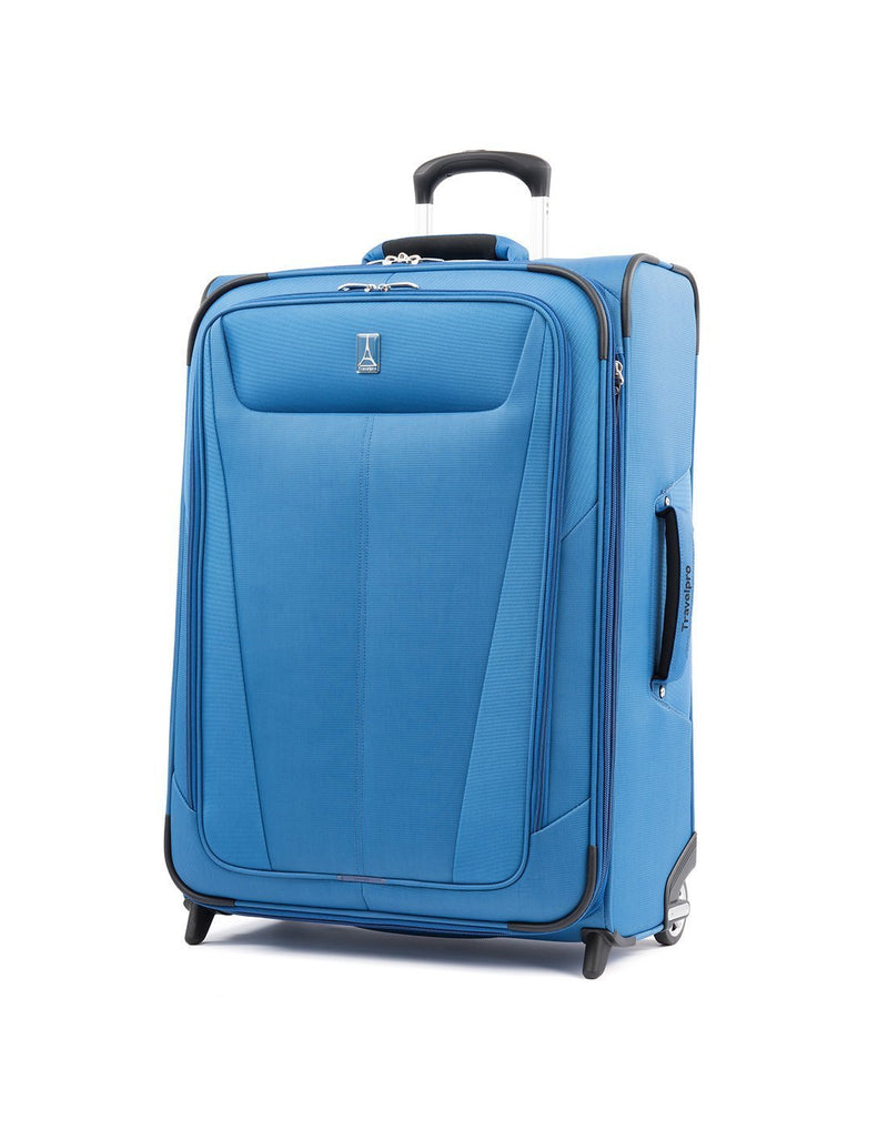 Travelpro maxlite 5 26" rollaboard azure blue colour luggage bag front view