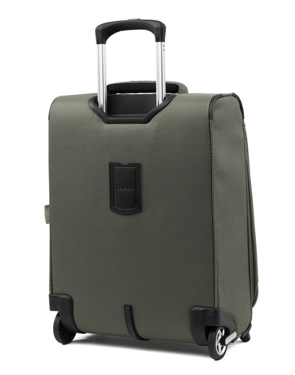 Travelpro maxlite 5 20" intl rollaboard slate green colour luggage bag back view