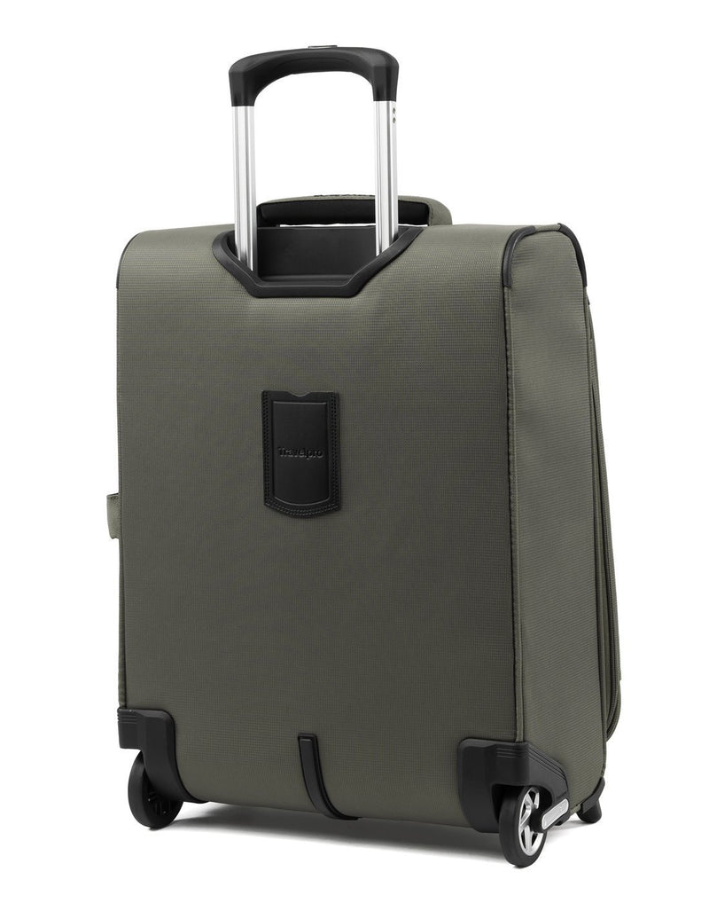 Travelpro maxlite 5 20" intl rollaboard slate green colour luggage bag back view
