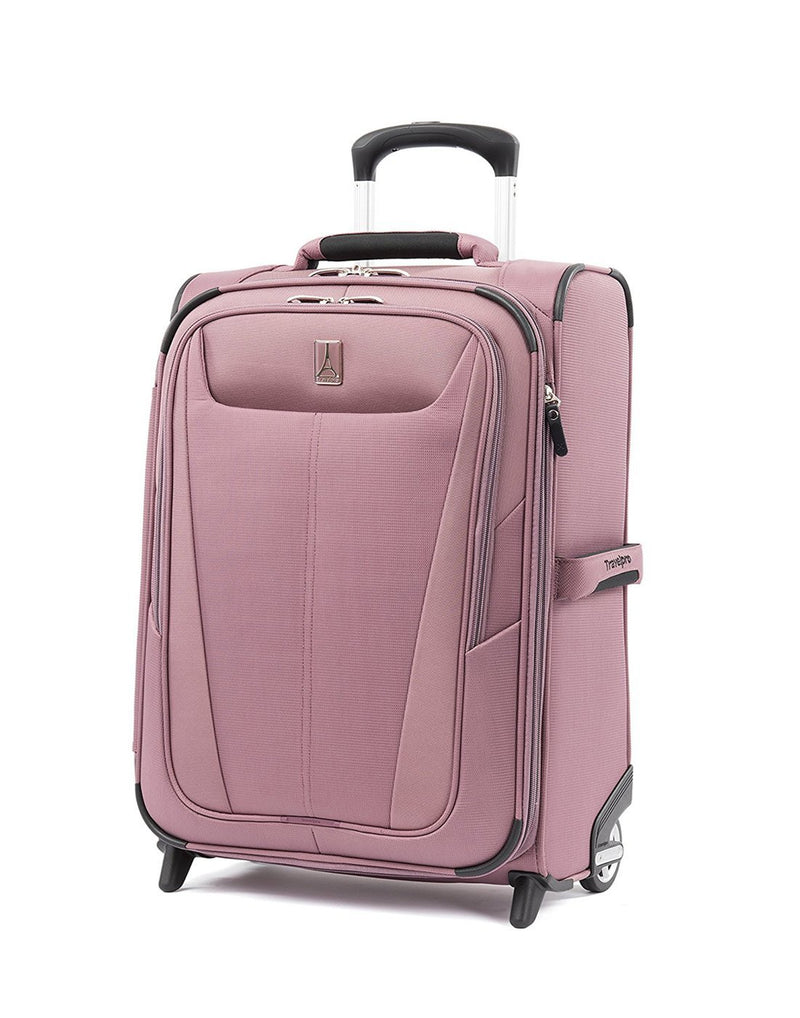 Travelpro maxlite 5 20" intl rollaboard dusty rose luggage bag front view