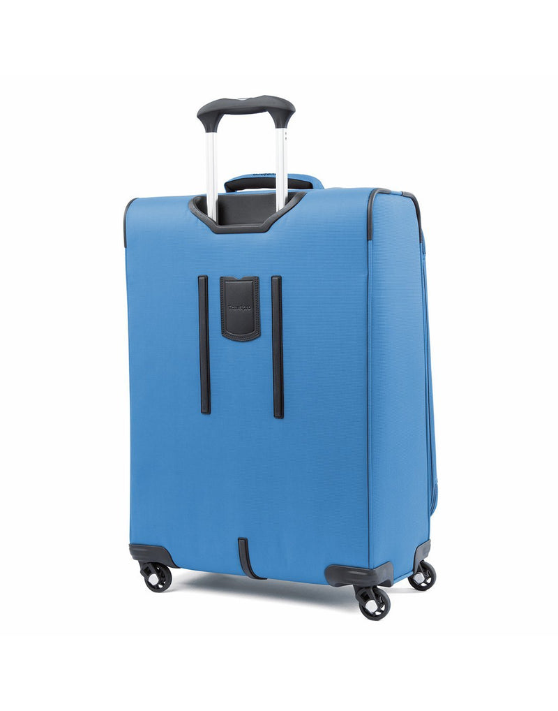 Travelpro maxlite 5 25" exp spinner azure blue colour luggage bag back view