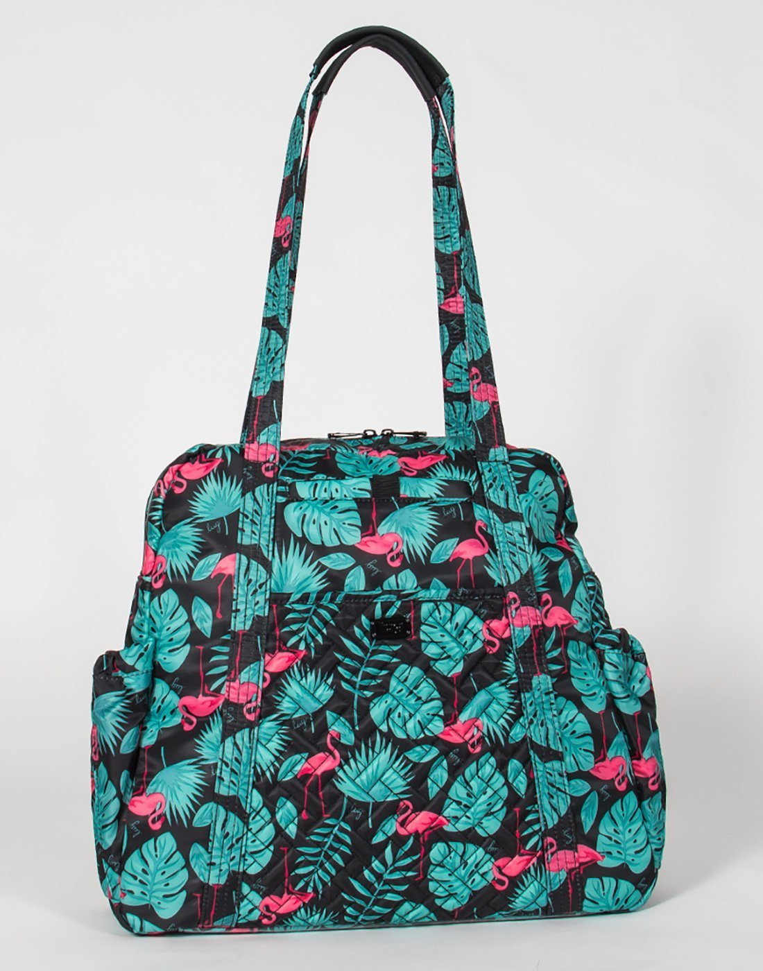 Lug sprinter flamingo black colour tote