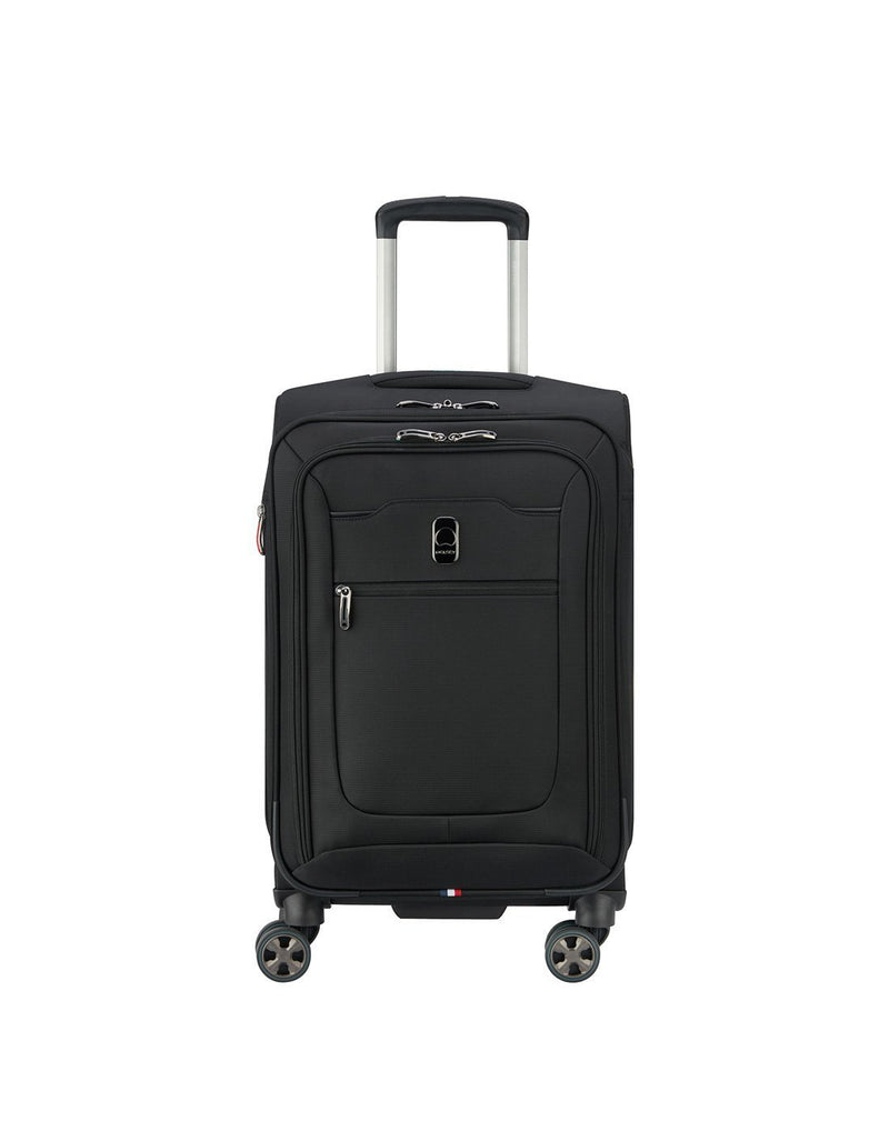 Delsey Paris Hyperglide 19" Spinner black colour luggage bag front view