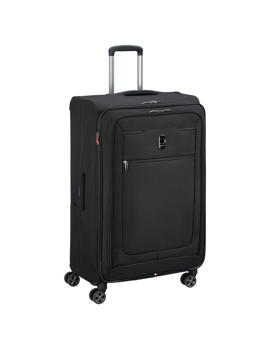 Delsey paris hyperglide 29" black colour luggage bag corner view