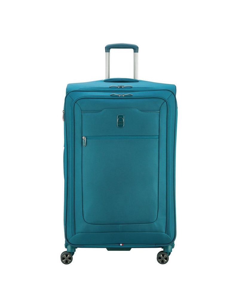 Delsey paris hyperglide 29" teal colour luggage bag  front view