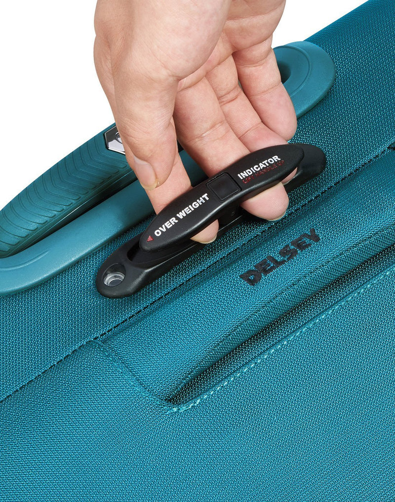 Delsey paris hyperglide 29" teal colour luggage bag handle