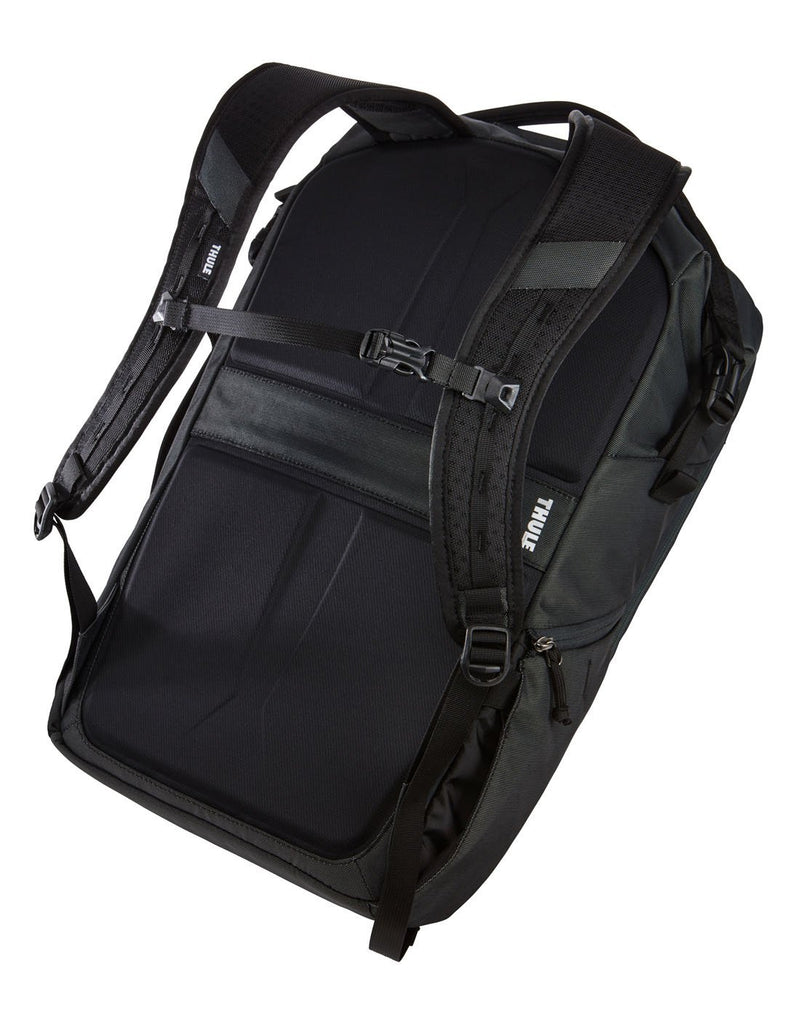 Thule subterra 34L dark shadow colour travel backpack shoulder straps