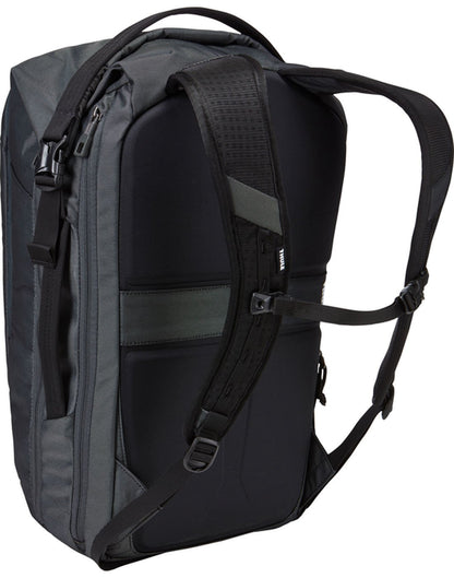 Thule subterra 34L dark shadow colour travel backpack back view