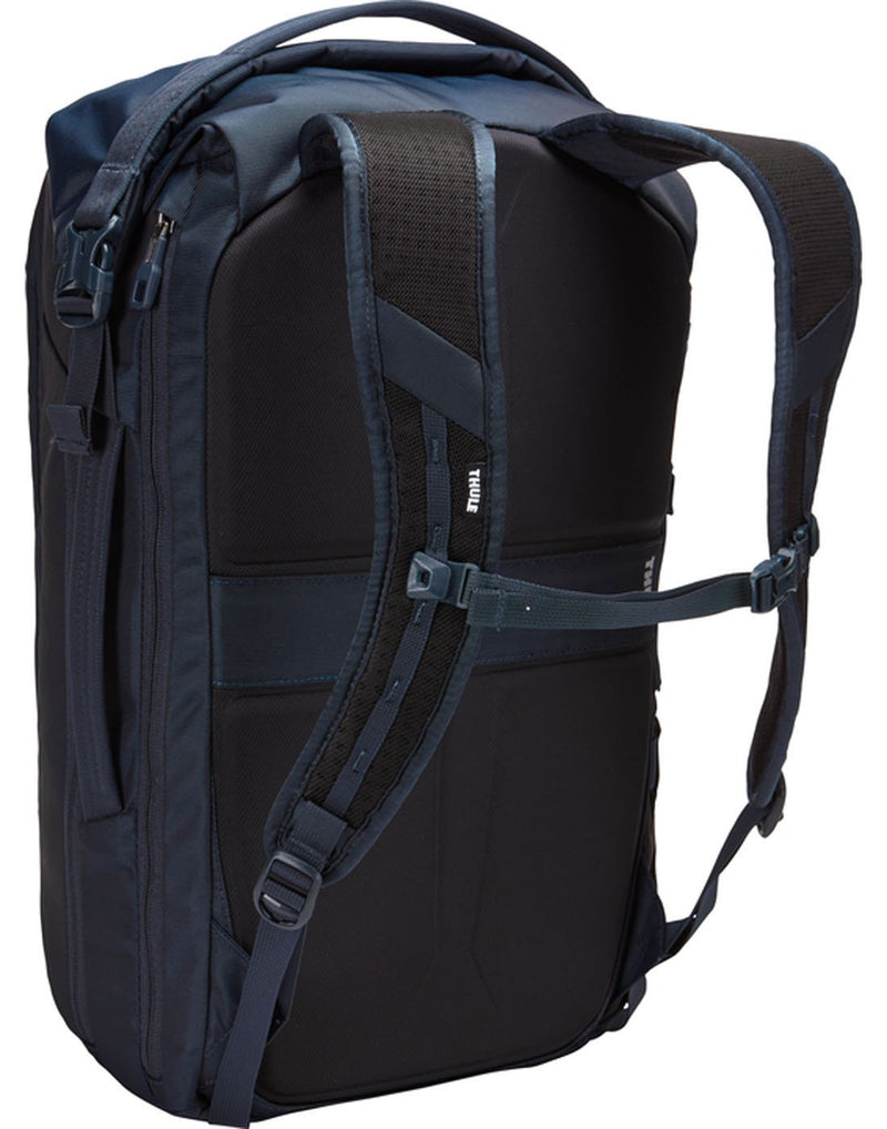 Thule subterra 34L mineral colour travel backpack back view