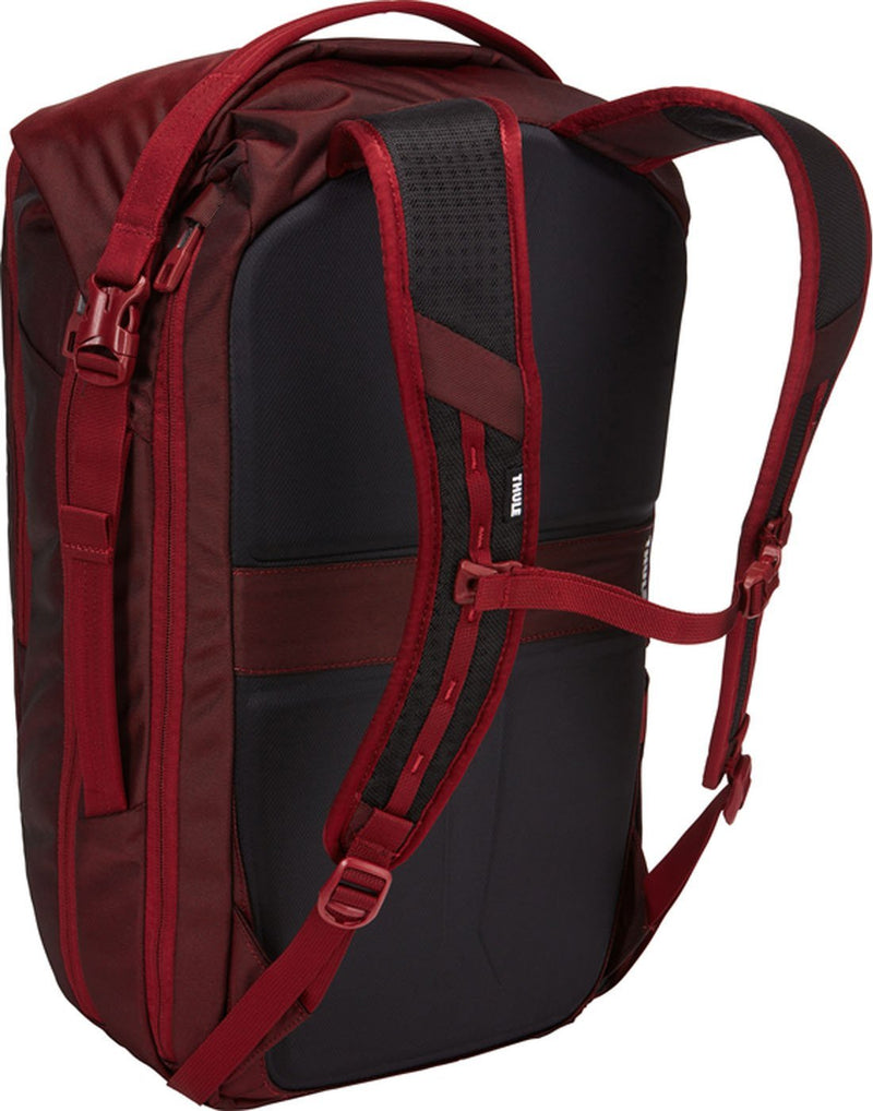 Thule subterra 34L ember colour travel backpack back view
