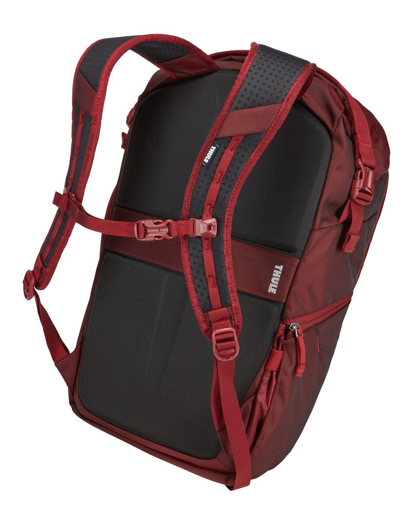 Thule subterra 34L ember colour travel backpack shoulder straps