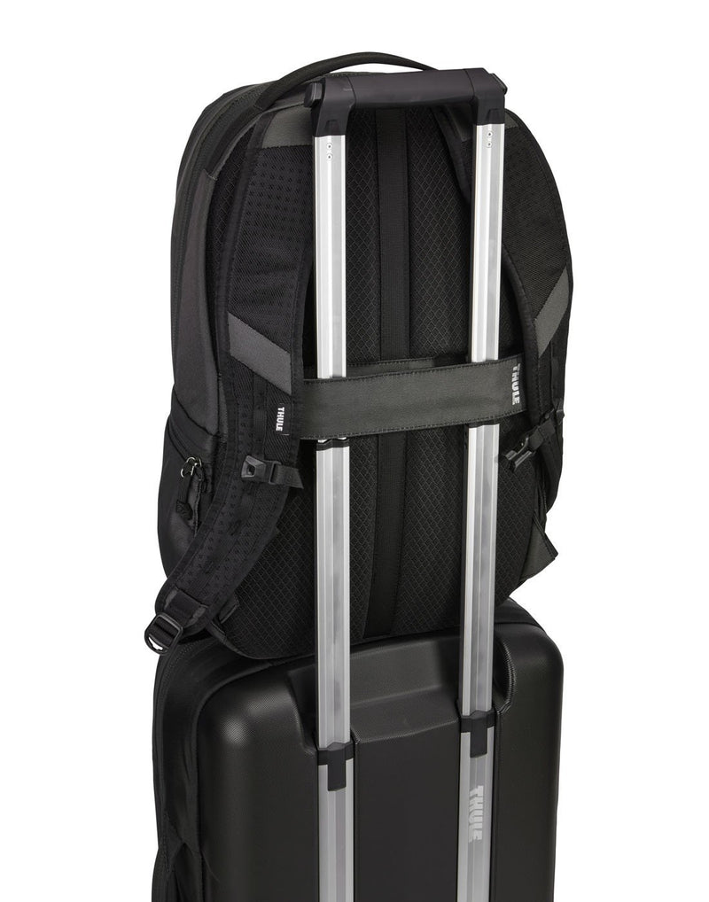 Thule subterra 23L dark shadow colour backpack on luggage bag