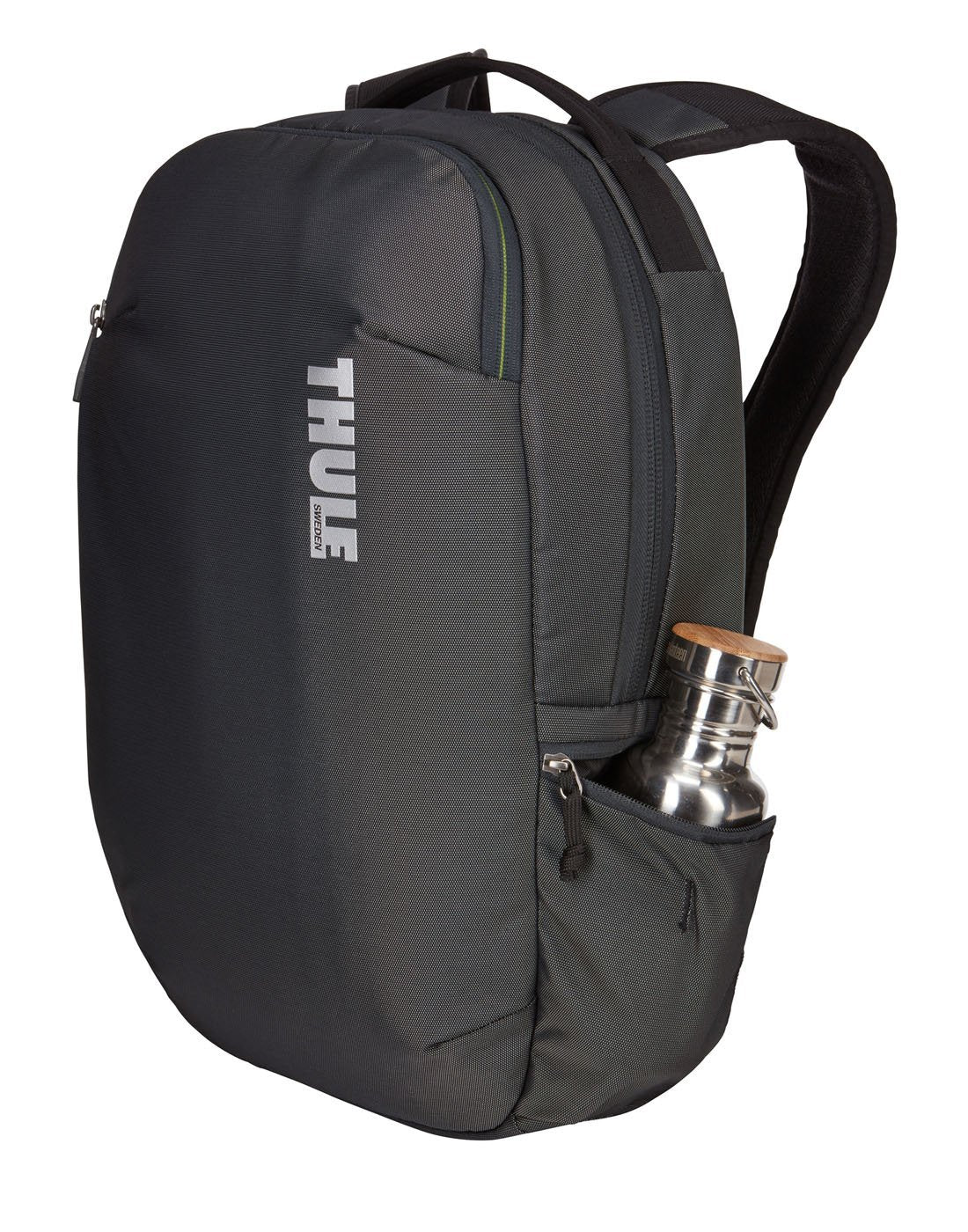 Thule subterra 23L dark shadow colour backpack corner view