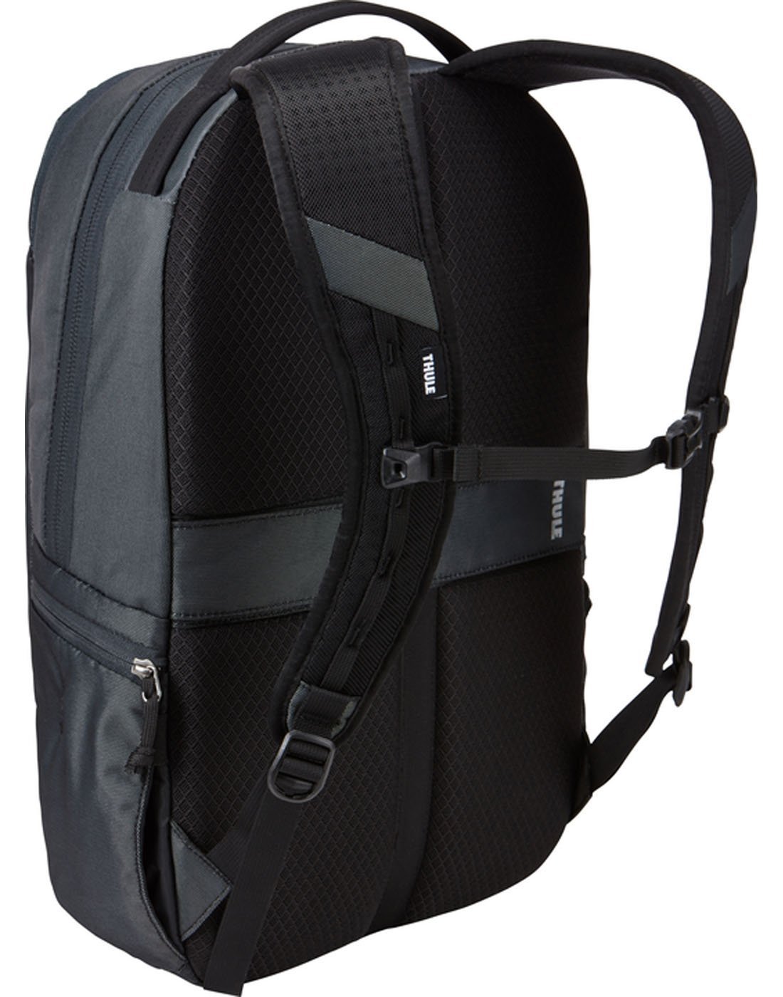 Thule subterra 23L dark shadow colour backpack back view