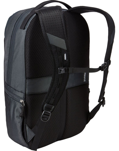 Thule subterra 23L dark shadow colour backpack back view