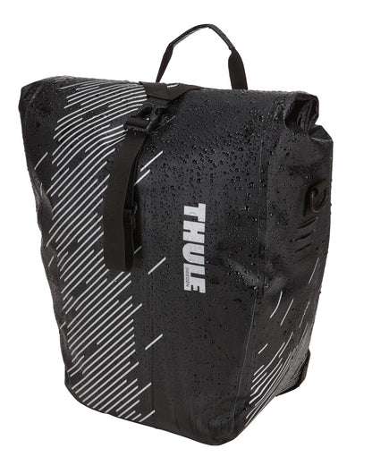 Thule shield pannier bike bags front view