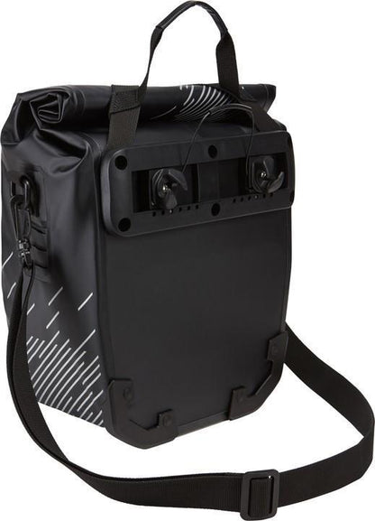 Thule shield pannier bike bags back view