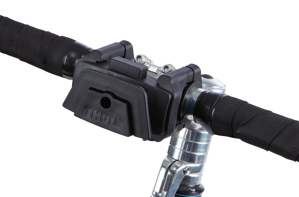 Thule single handlebar bike mount front view