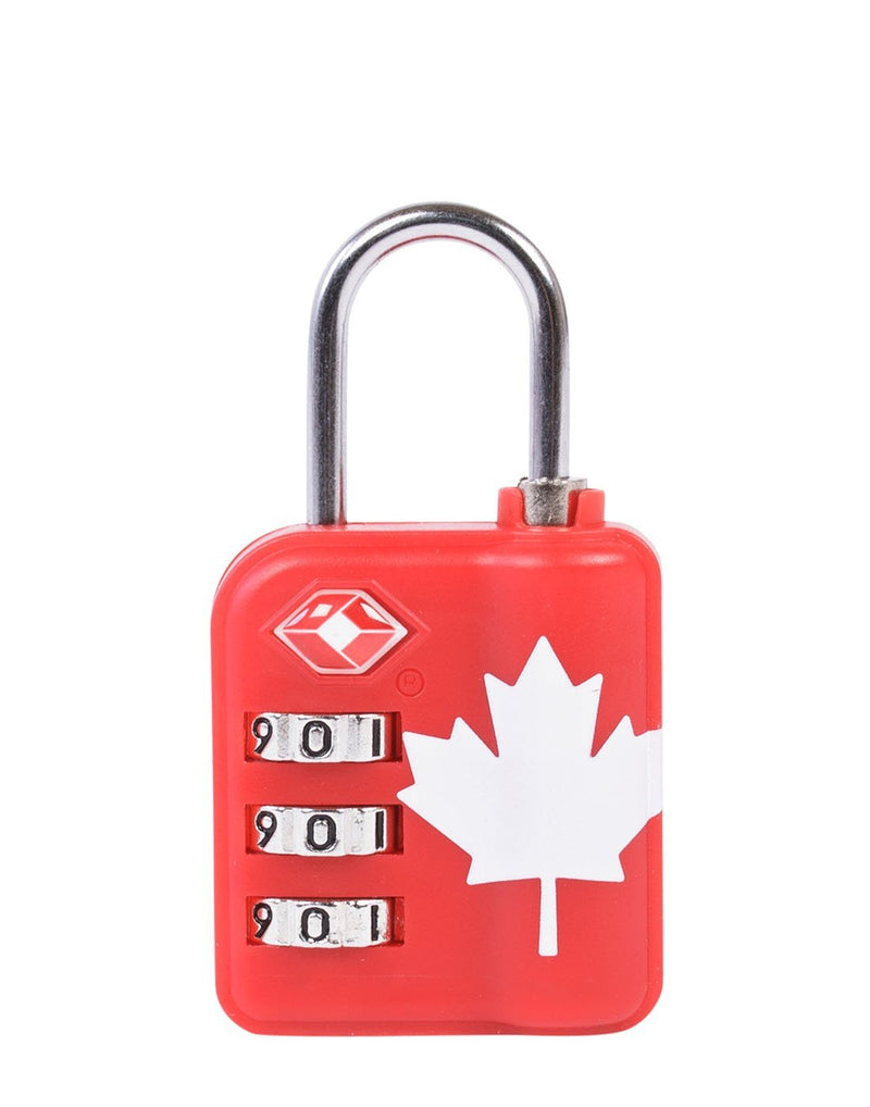  Austin house canadiana kit padlock with maple leaf right side view