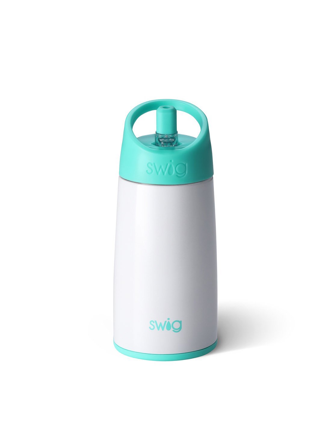 Swig kids 12 oz bottle - diamond white back view