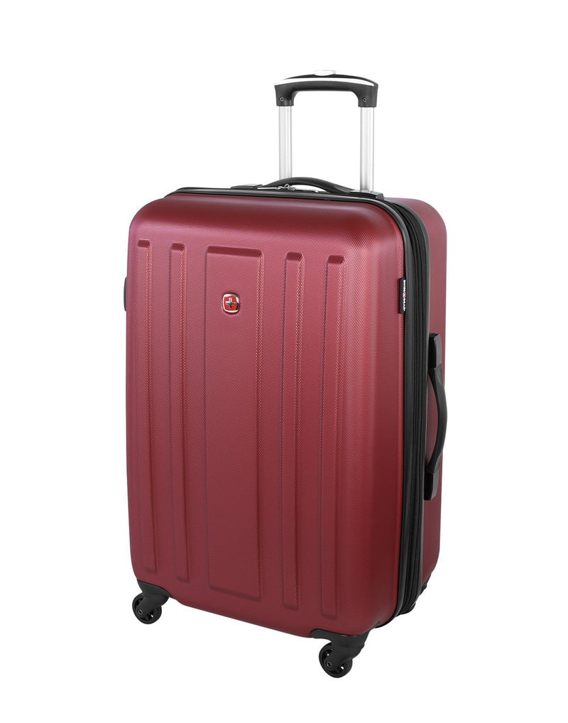 La sarinne 24" expandable spinner red colour luggage bag front view