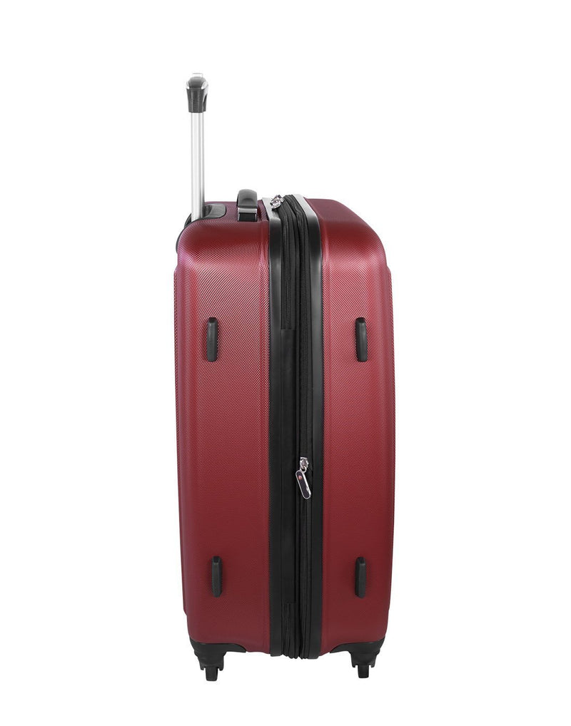 La sarinne 24" expandable spinner red colour luggage bag right side view