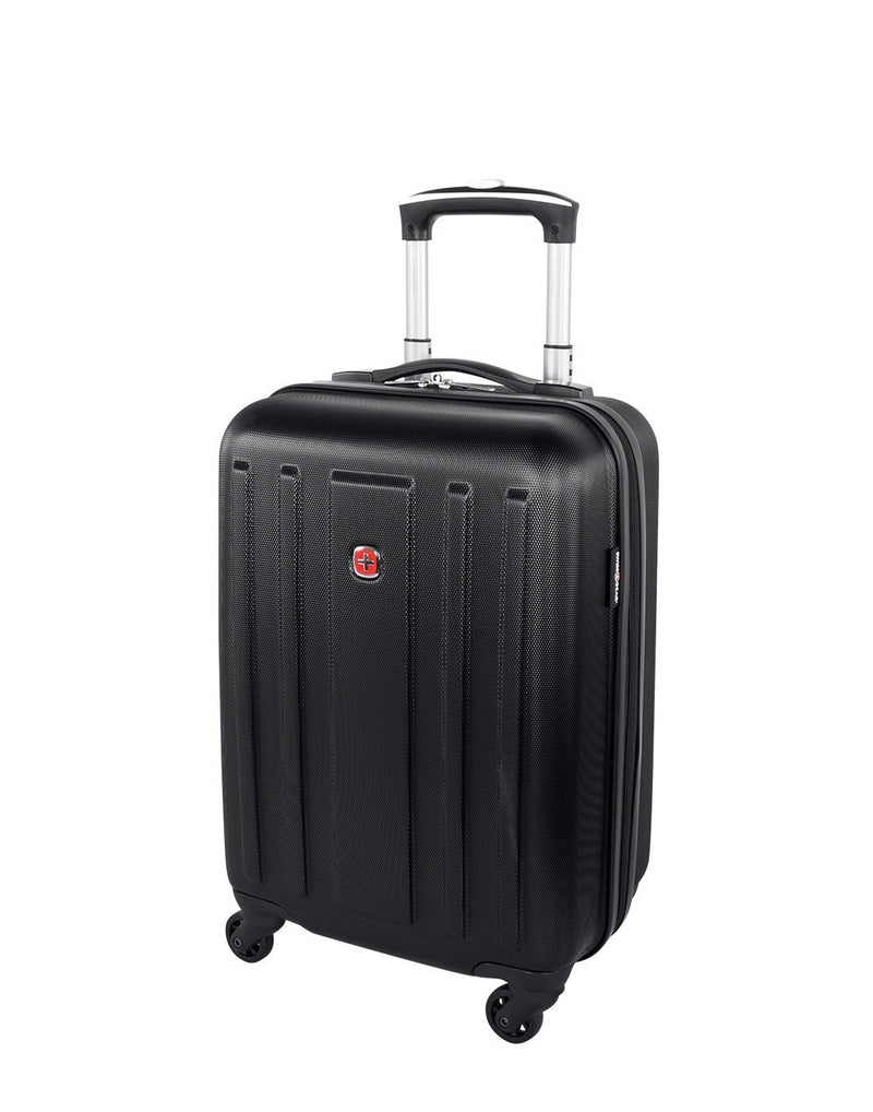 La sarinne spinner international carry-on 20" black colour luggage bag front view
