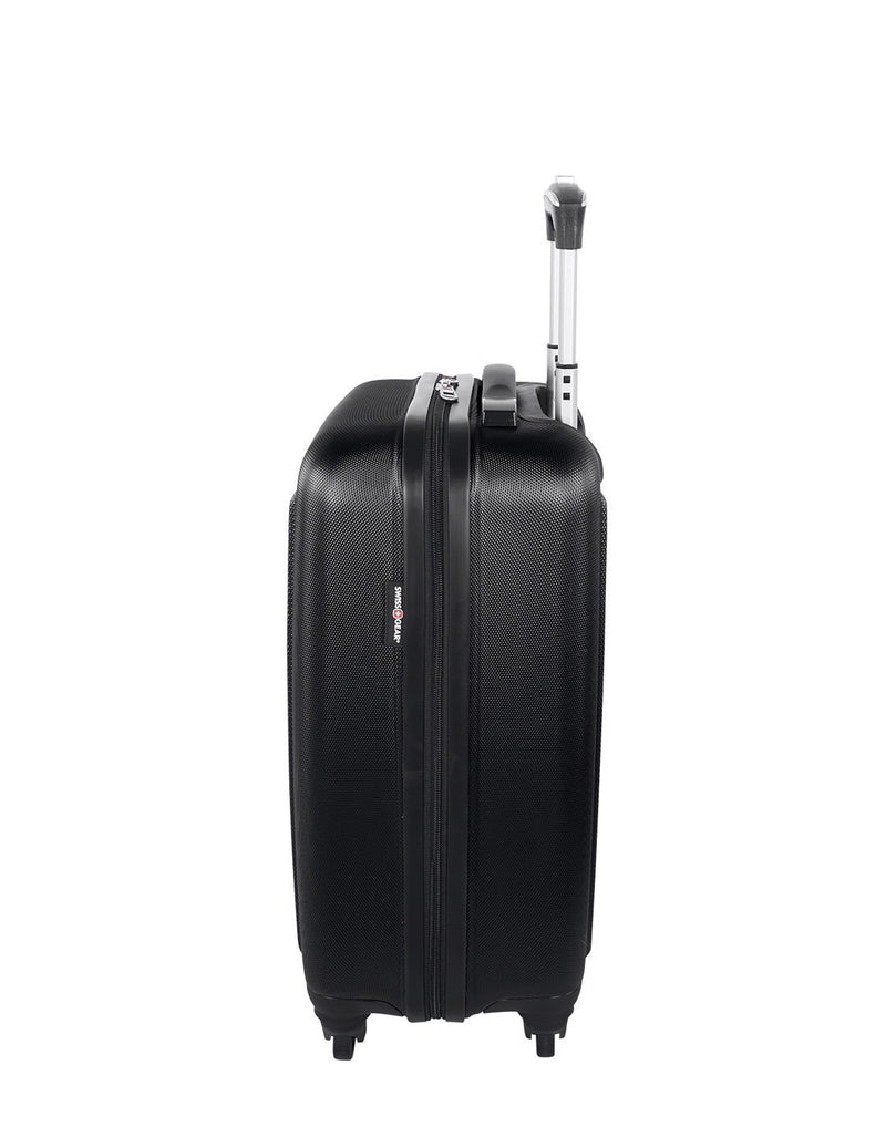 La sarinne spinner international carry-on 20" black colour luggage bag left side view