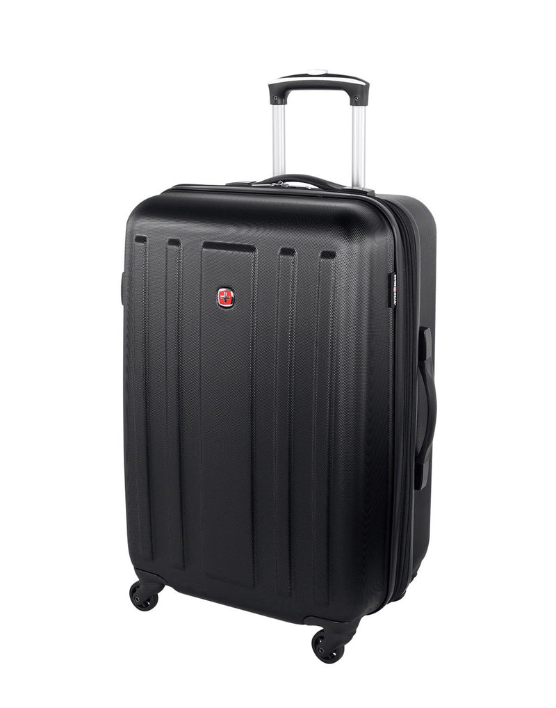 La sarinne 24" expandable spinner black colour luggage bag front view