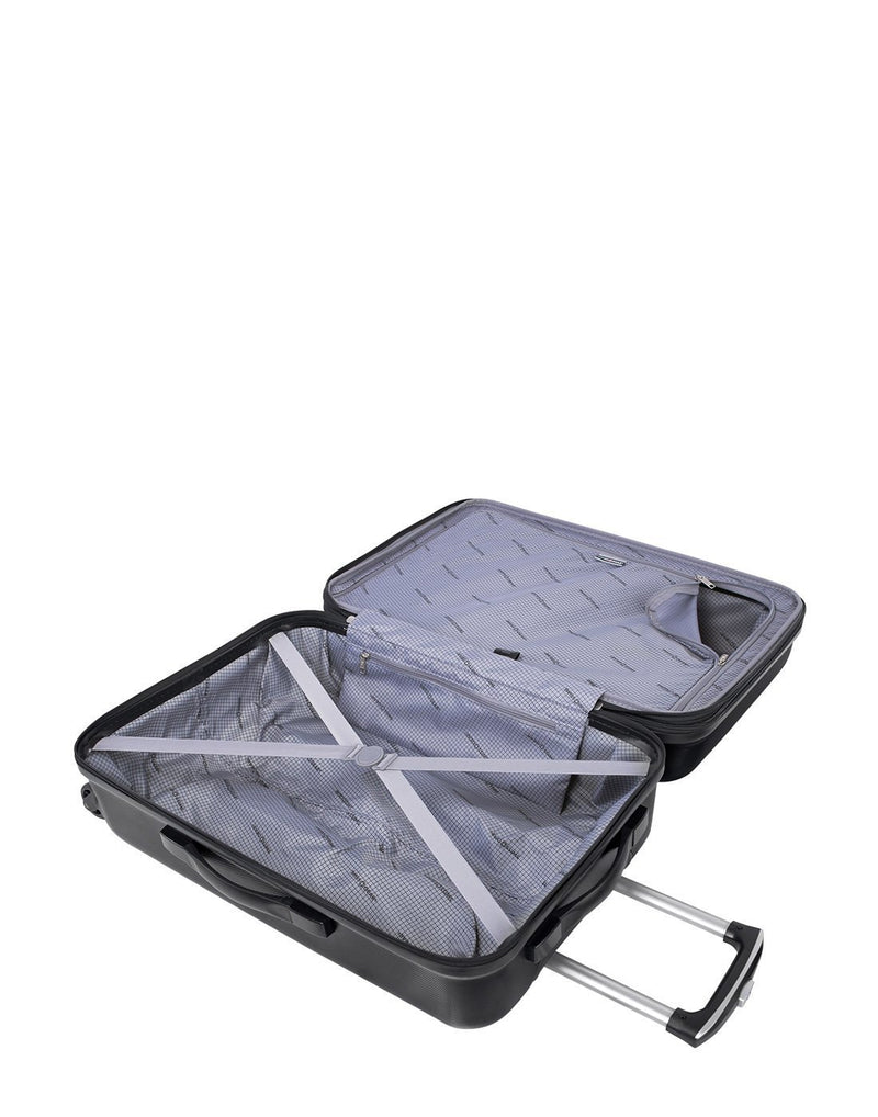 La sarinne 24" expandable spinner black colour luggage bag interior
