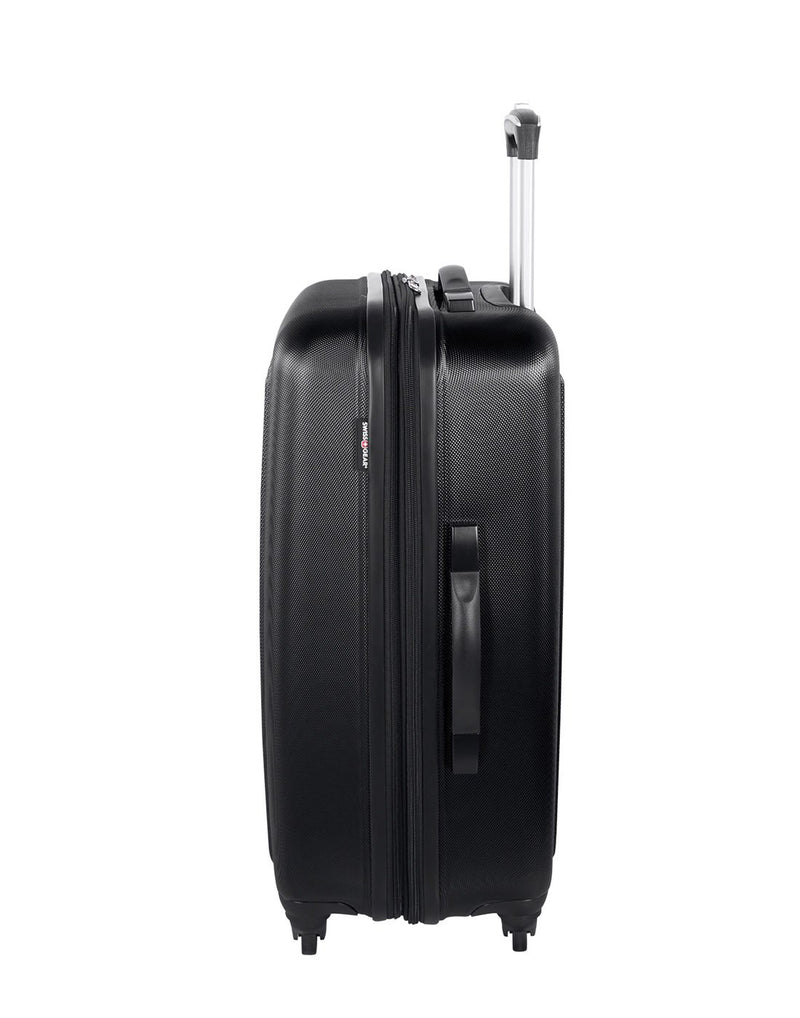 La sarinne 24" expandable spinner black colour luggage bag left side view
