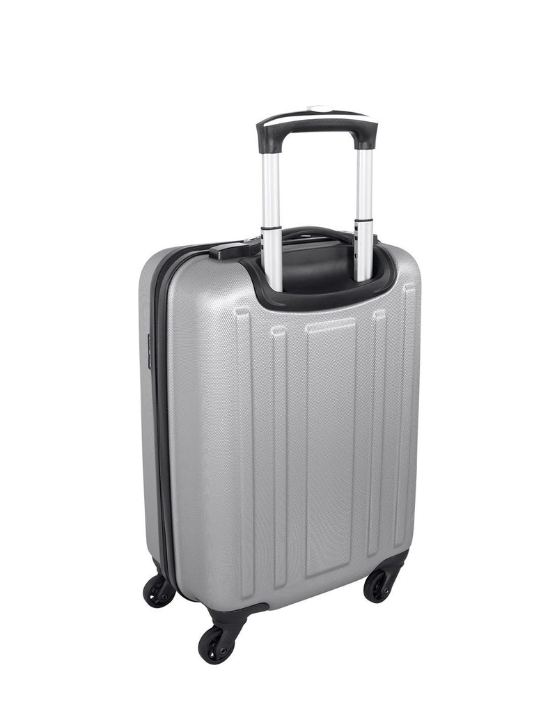 La sarinne spinner international carry-on 20" silver colour luggage bag back view