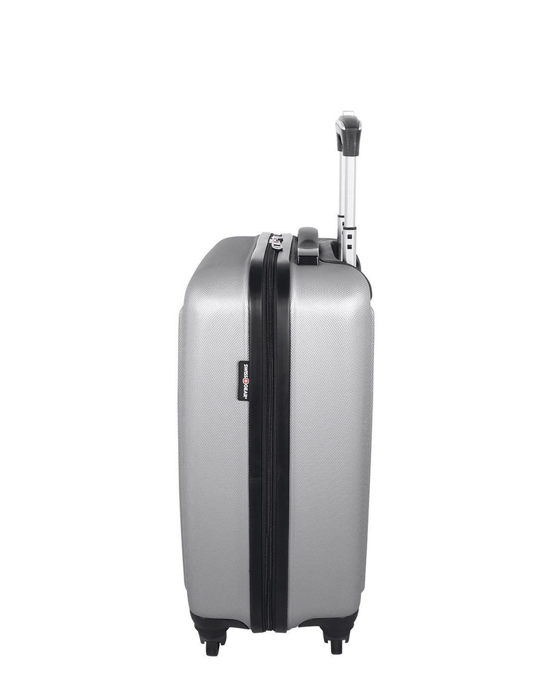 La sarinne spinner international carry-on 20" silver colour luggage bag left side view