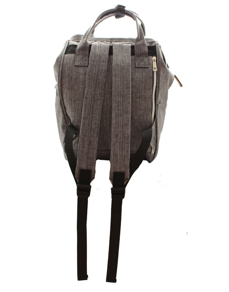 Canada backpack - large charcoal colour back view