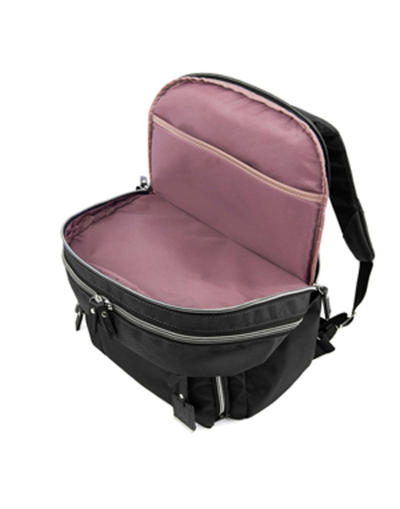 Travelpro maxlite 5 women's black colour backpack main compartment