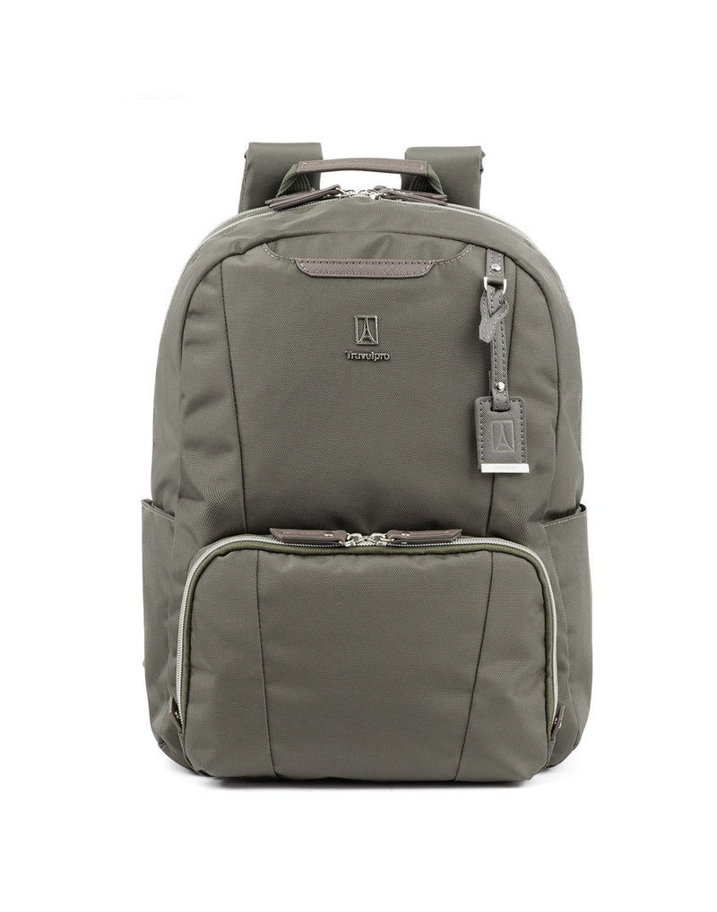 Travelpro maxlite 5 women's slate green colour backpack front view