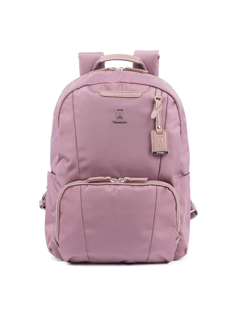 Travelpro maxlite 5 women's dusty rose colour backpack front view